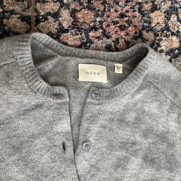 DÔEN Vivelle Cardigan in Pemberley Grey - Size Large - Picture 6 of 6